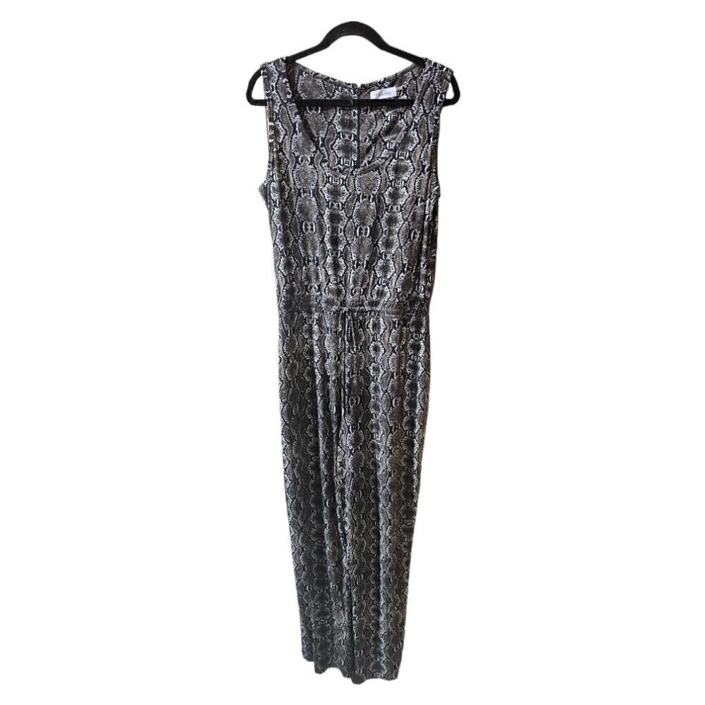 CALVIN KLEIN Snake‎ Print Jumpsuit Romper - Size 14